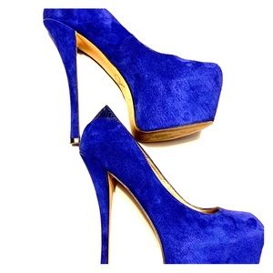 Sam Edelman blue suede 7 1/2